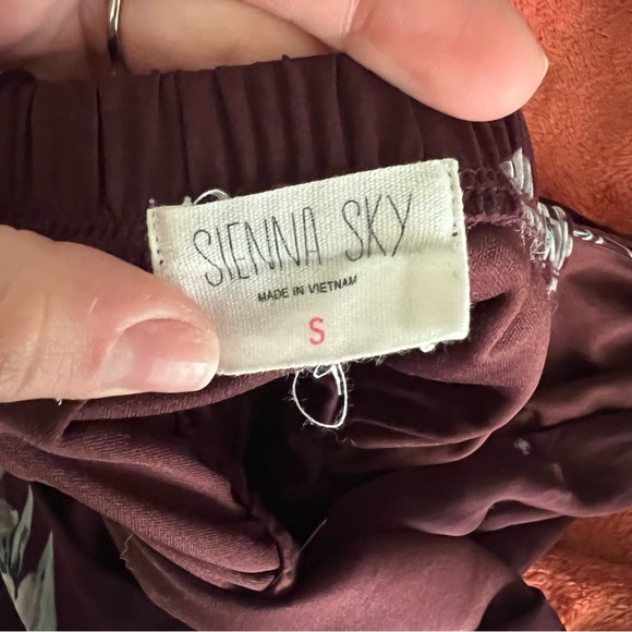 Sienna Sky Maroon Floral Elegant Dress - Picture 5 of 8